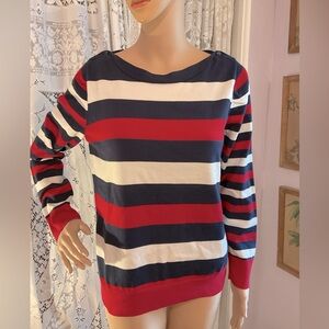Brooks Brothers Red and Blue Striped Sweater